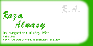 roza almasy business card